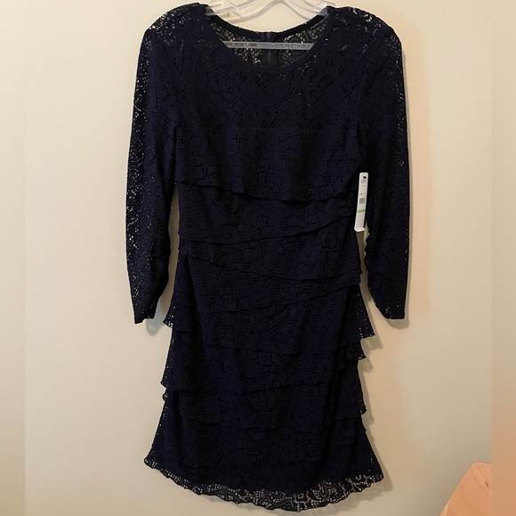laundry BY SHELLI SEGAL Los Angeles Lace Dress Size 4 - Picture 1 of 13